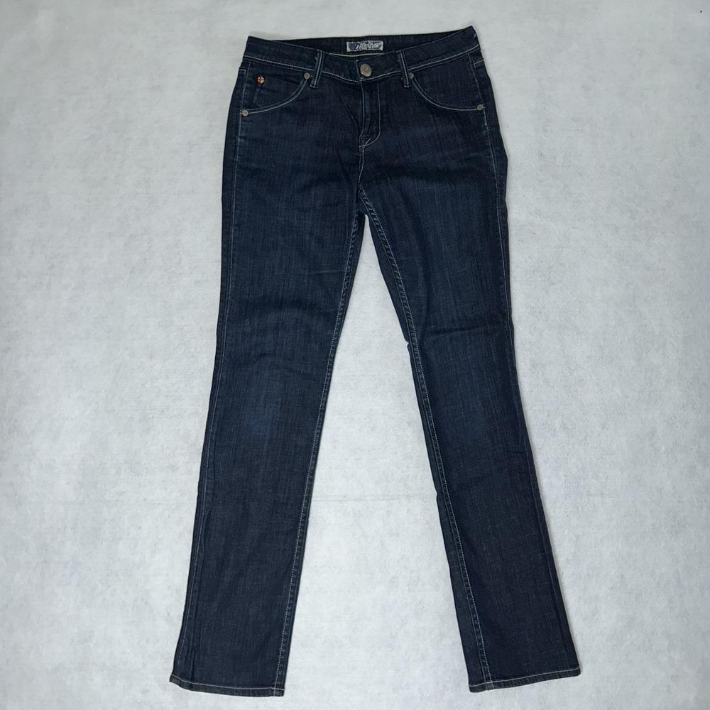 Hudson Nico ~Women's 30x33~ Straight Leg Midrise Dark Wash Flap Pocket Jeans EUC